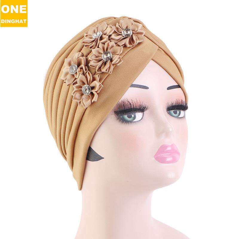 Ethnic Style Flower Accessories Headscarf Hat, Muslim Headscarf Hat, Wedding Hat Jdt-12G