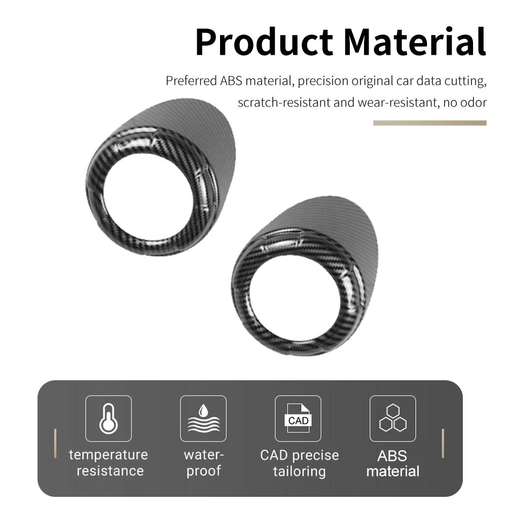 For Suzuki Jimny 2018-2025 Car Air Vent Trim Ring Anti-scratch Wear-resistant Interior Protector ABS Decoration Auto Accessories