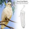 Stainless Steel Parrot Birds Food Basket Toys Wheat Ear Fruit Vegetables Feeder