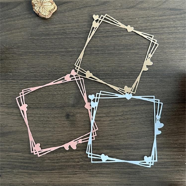 Metal Cutting Dies Heart Frame Die Cuts Templates Molds Embossing Stencils for Album Scrapbooking Journal Decoration