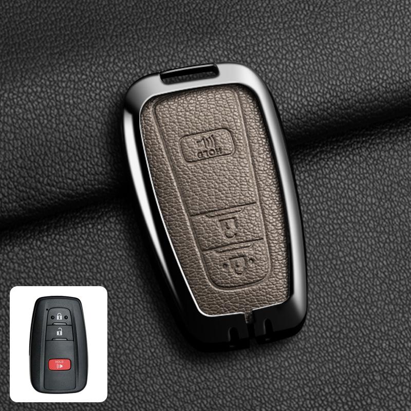 Car Key Case Cover Protector Shell Bag for Toyota Camry Avalon C-HR Prius Corolla GT86 Highlander RAV4 4Runner Prado 2018-2024