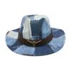 Retro Cow Head Peach Heart Top Hat, High-End Tibetan Style Big Brim Sun Hat, Western Cowboy Hat.