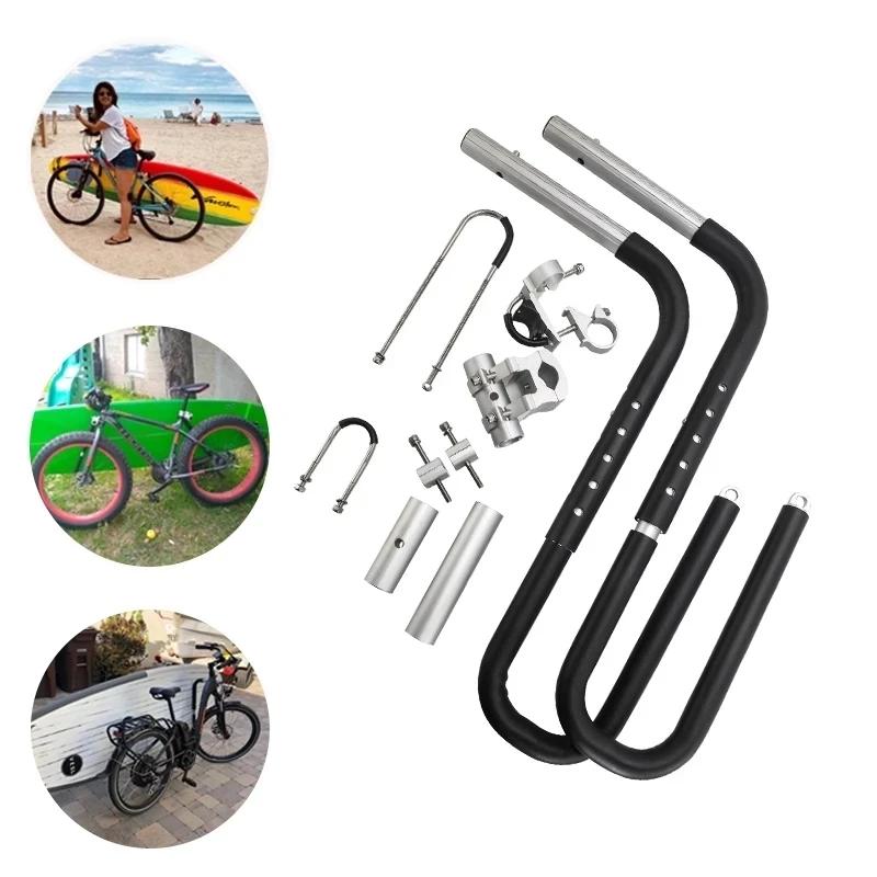 Bicicleta de prancha rack da motocicleta bicicleta surf transportadora montagem para posts wakeboard titular surf esportes acess