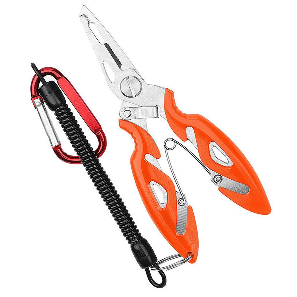 Lure Fishing Pliers Braid Line Cutter Hook Remover Multifunction Fishing Scissors With Miss Rope