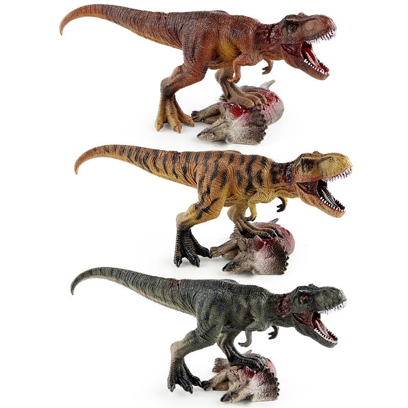 Children'S Animals Jurassic Dinosaur World Model Simulation Tyrannosaurus Rex Triceratops Corpse Static Model Toy