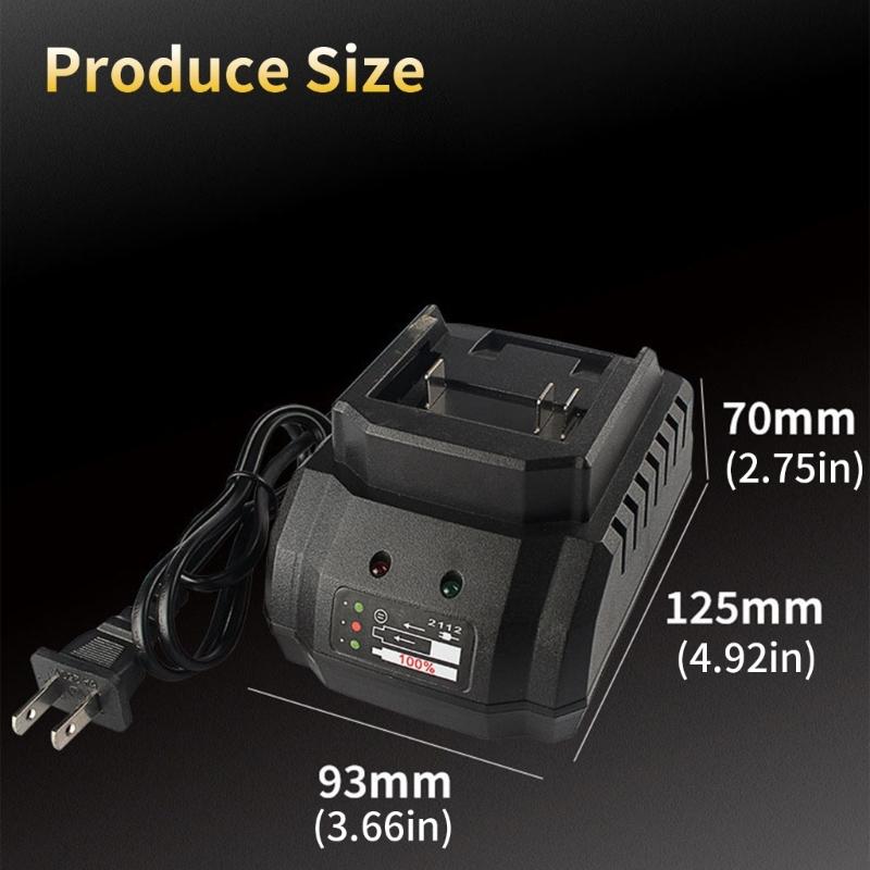 21V 2.0A Cordless Power Tool Battery Chargers with LED Display Lithium-lon Battery Charging Base Replacement Accessories