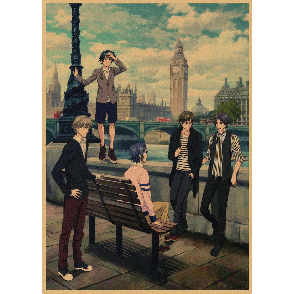 Japanese Anime Retro Poster: The Prince of Tennis Wall Art for Bar or Cafe