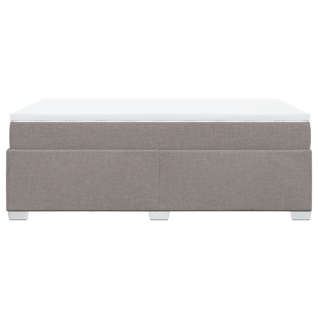 Vidaxl Letto Continentale Con Materasso, Taupe, 120X190 Cm, Tessuto