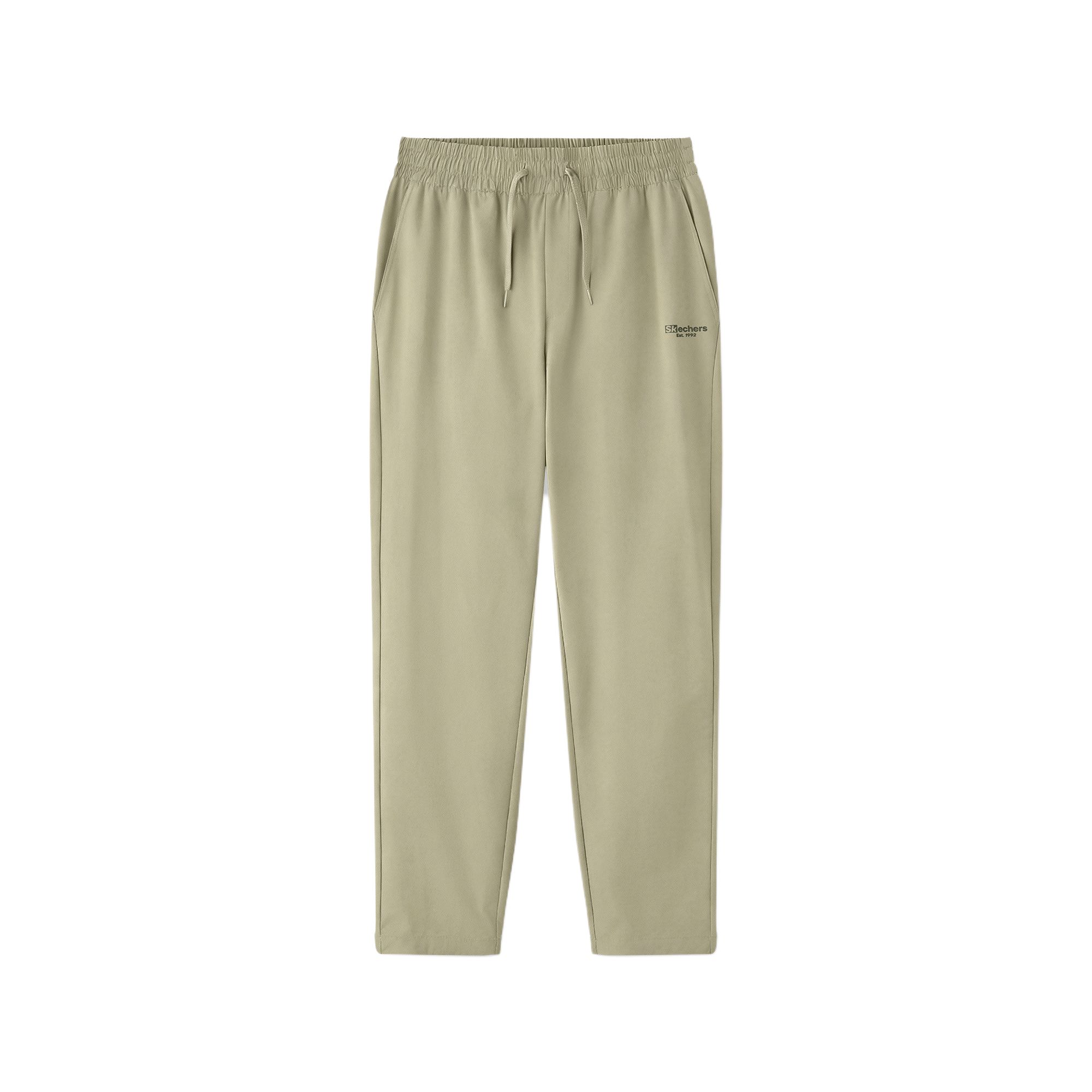 Skechers Simple Mid-Waist Woven Lace-Up Casual Pants Men bottoms L126M035-00V8 S