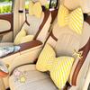 New car headrest waist rest set, four-season universal car waist pillow, cute car decoration products