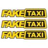 4ks Samolepka Fake Taxi Vinylová Nálepka Okno Auta Drift Vtipná Tuningová samolepka na auto