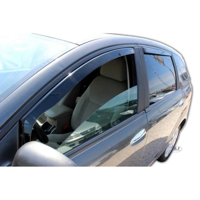 Déflecteurs d'air - J&amp;J AUTOMOTIVE - Fiat Croma 2005-2011 - Fumé - Acrylique renforcé - Installation facile