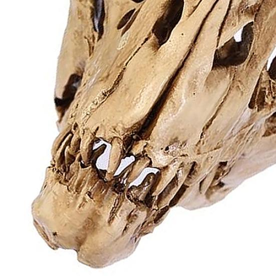 Resin Crafts Dinosaur Tooth Skull Fossil Teaching Skeleton Model Halloween Decor