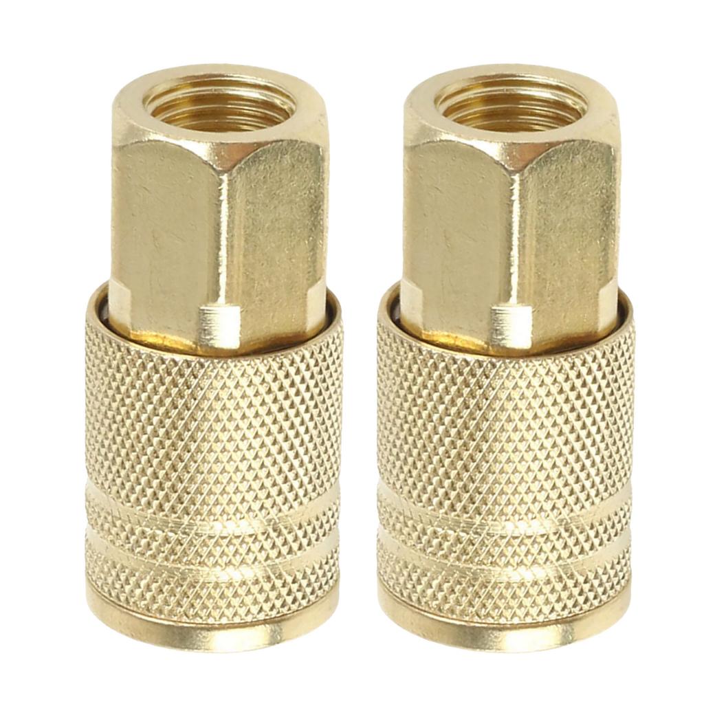 2Pcs Industrial Male Thread Pneumatic Quick Connector for Air Compressor Coupler 1/4 Coupling Connector Accessories