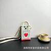 New love mobile phone bag high-end knitted bag popular cartoon cute portable storage messenger bag