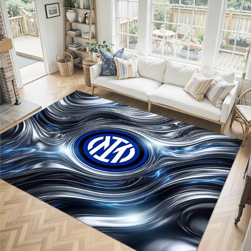 Borussia Dortmund Design Crystal Velvet Carpet Cozy Non?Slip Printed Rug For Bedroom Living Room Entrance