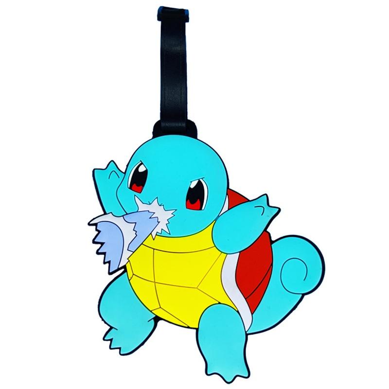 Luggage Tag Cartoon With Name Charmander Pikachu Psyduck Toy