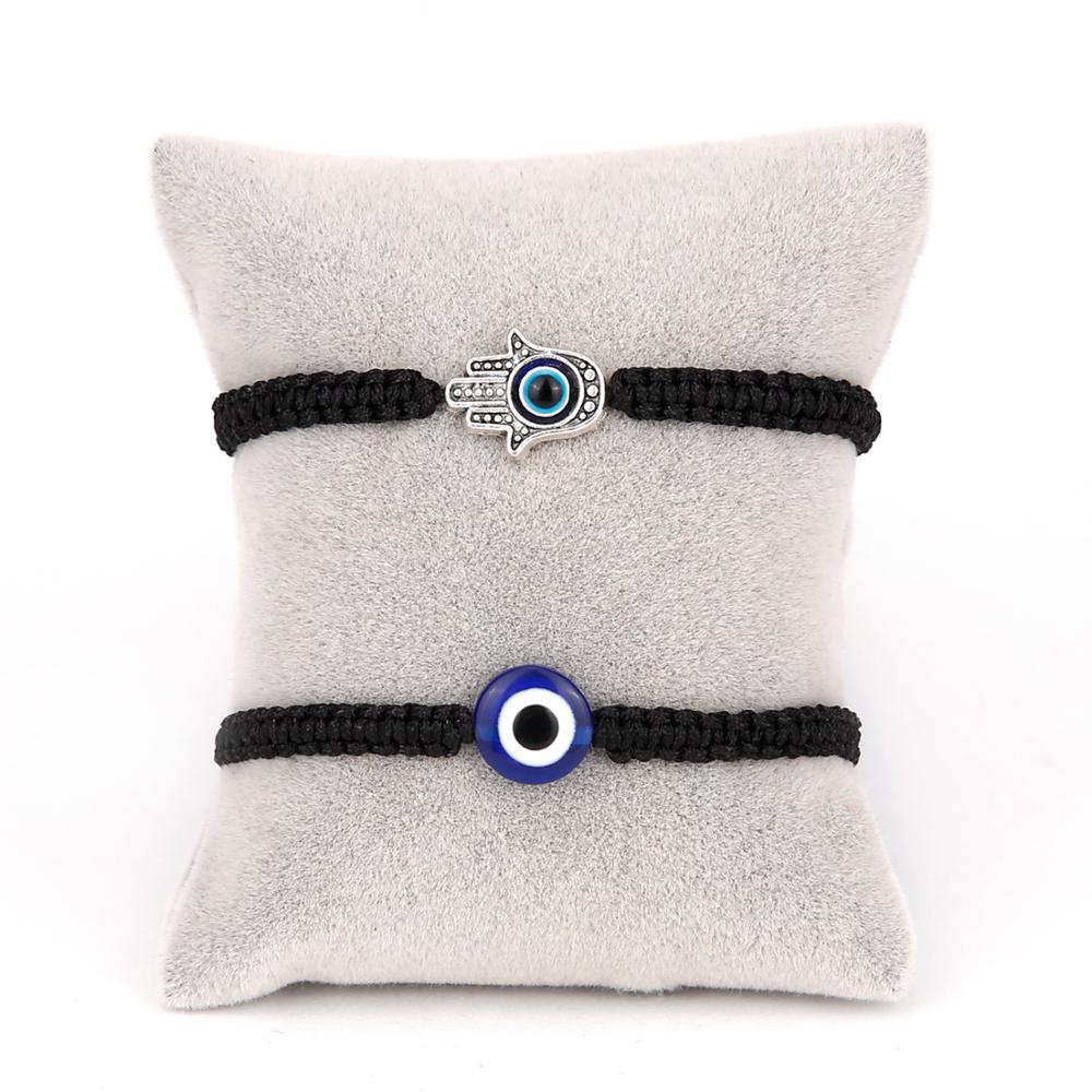 Lucky Blue Evil Eye Charms Bracelet Handmade Black Red String Thread Rope Couple Bracelet 2020 Lucky Jewelry For Women Men Gifts