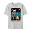 Happy Camper Tarot Card Skeleton Camper Funny Camping Fall Clothes Aesthetic Mens TShirts Cinco de Mayo