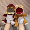 Movable Mouth Dinosaur Plush Hand Puppet - Cartoon Animal Toy & Birthday Gift
