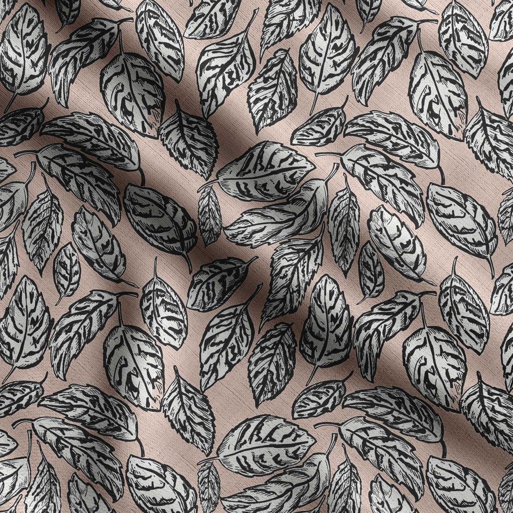 Soimoi Leaves Print,  Cotton Cambric, Quilting Fabric Sold by The Yard 42 Inch Wide, Medium Weight Cotton Fabric,