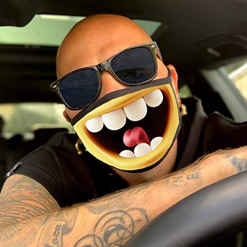 Lustige Gesichtsausdrucksmaske Waschbare und wiederverwendbare Gesichtsmasken für Männer Frauen Erwachsene Ältere