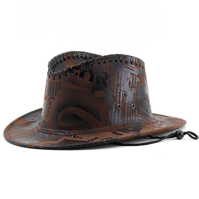 Ethnic Style Cowboy Hats Woman Teens Driving Traveling Riding Cowboy Hats