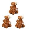 3Pcs Forest Stump Cottage Resin Fairy Garden Landscape Ornaments Decor for Moss Terrarium, Desktop Miniature Landscape with Wood House Accessory
