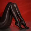 High Elastic Sexy Skinny Leggings Oil Shiny High Waist Satin Tights For Female Night Club Pole Dance Women Thigh High Stockings