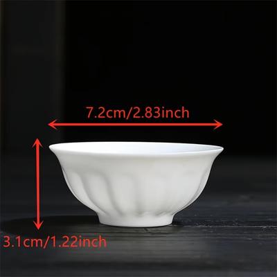 Simple Style Solid Color Ceramic Tea Cups Creative Simple Household Small Wine Glasses Ceramics Single Person Master Tea Cups