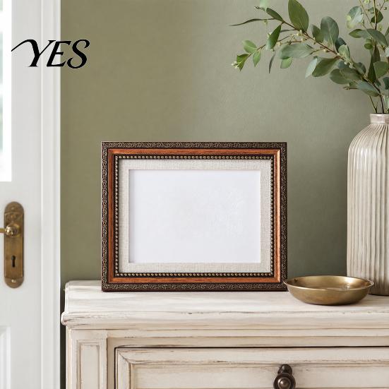 Vintage Photo Frame Frame, Art Mat Picture for Tabletop Display Elegant & Wall Mount, Decorative Studio Portrait Photos Multi-layer Cardboard