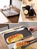 Stainless Steel Flat Bottom Baking Tray with Mesh Set Square Barbecue Plate with Cooling Rack Drip Pan Baking Plate