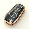 Tpu Car Key Shell Case For Ford F-150 F-250 F-350 Explorer Ranger Ka Fiesta Mondeo Car Folding Key Cover Holder Keychain Set