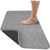 Non Slip Bathroom Rug 40x60cm Super Absorbent Washable Floor Mat with Textured Rubber Backing for Wet Surfaces