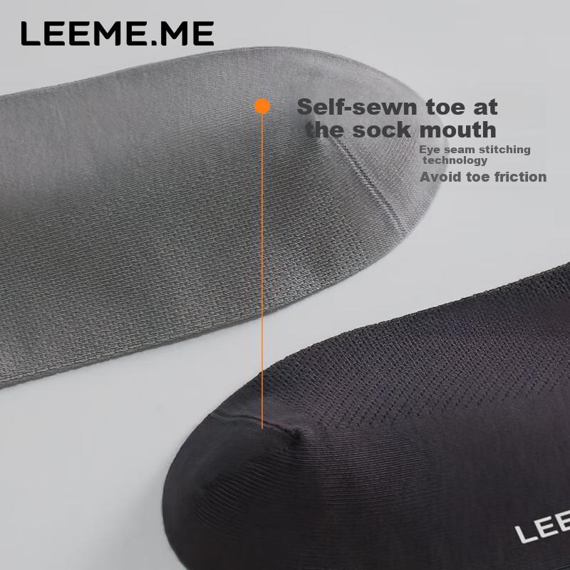 Men's Socks, Autumn And Winter Anti-Odor Mid-Calf Socks, Breathable Mesh Long Socks, 4 White