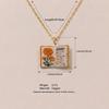 Retro Copper Heart Necklace For Ladies With Dainty Book Charm And Melodic Elements