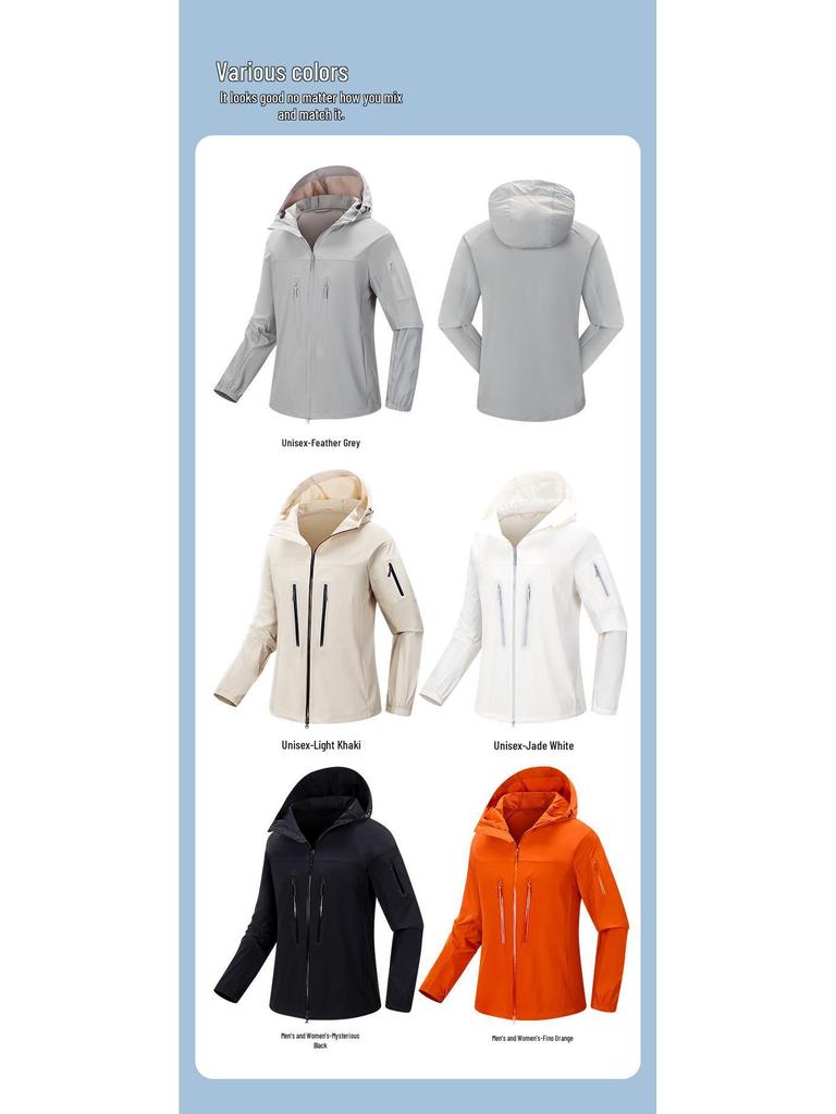 Trendy Waterproof Hooded Jacket: Lightweight Summer Sunscreen & Fishing Coat for Women & Men