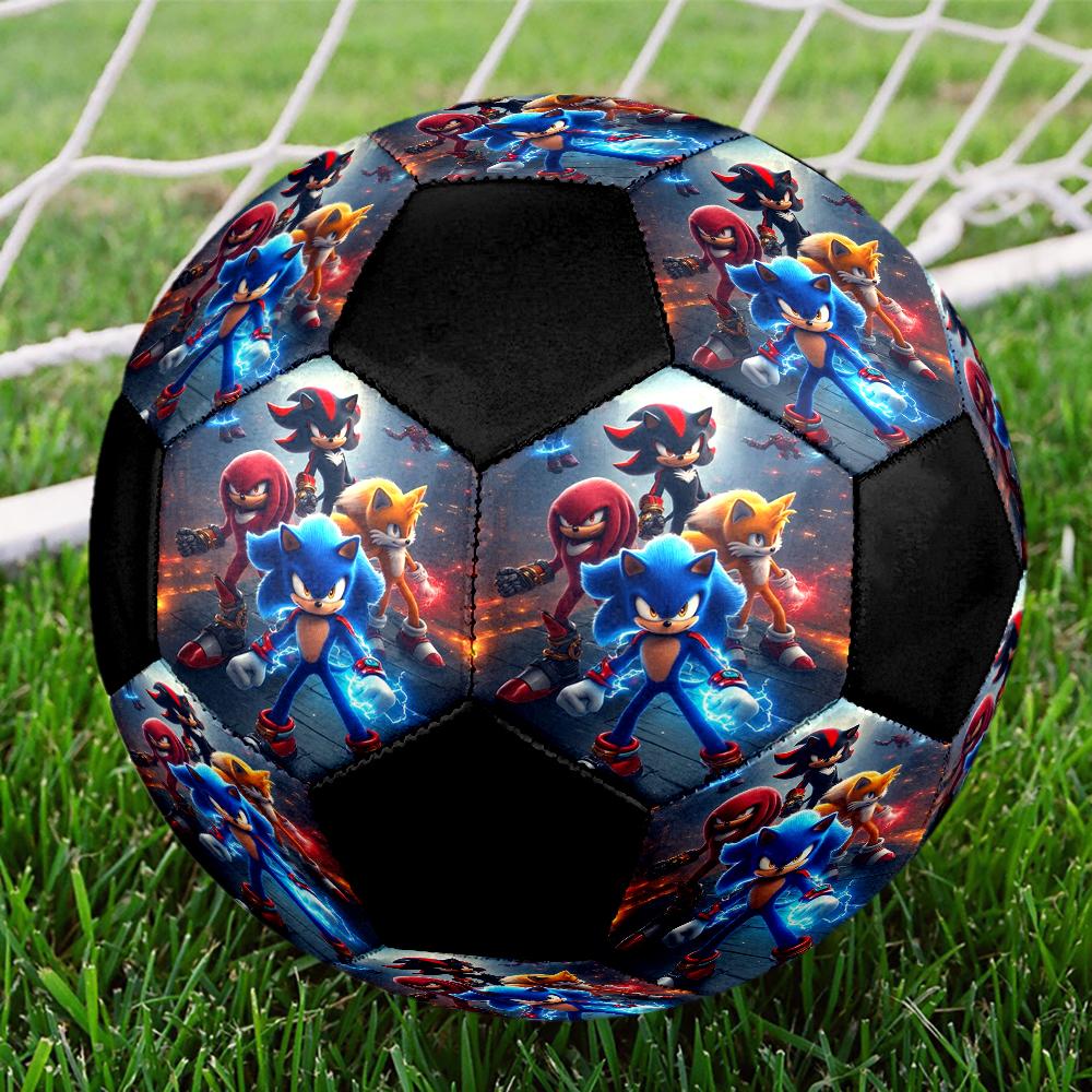 Sonic Theme Size 5 Soccer Ball, Suitable for Both Indoor and Outdoor Matches, a Gift Suitable for Everyone.