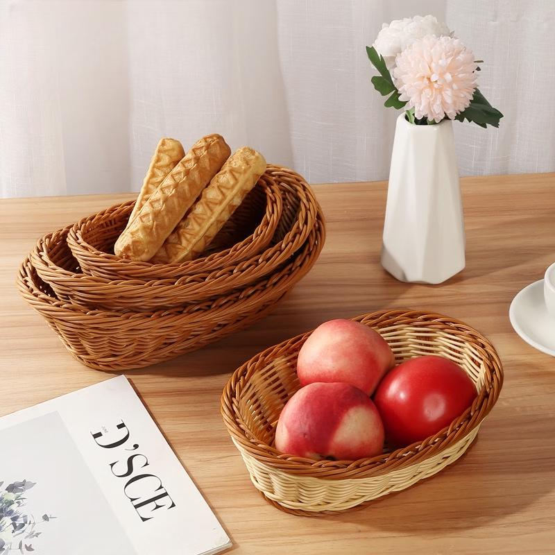 Imitation Rattan Woven Basket