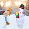 LED Light Christmas Inflatable Snowman Airblown 1.5M Decoration For Garden Doorway Courtyard Party Ornament Prop With US Plug