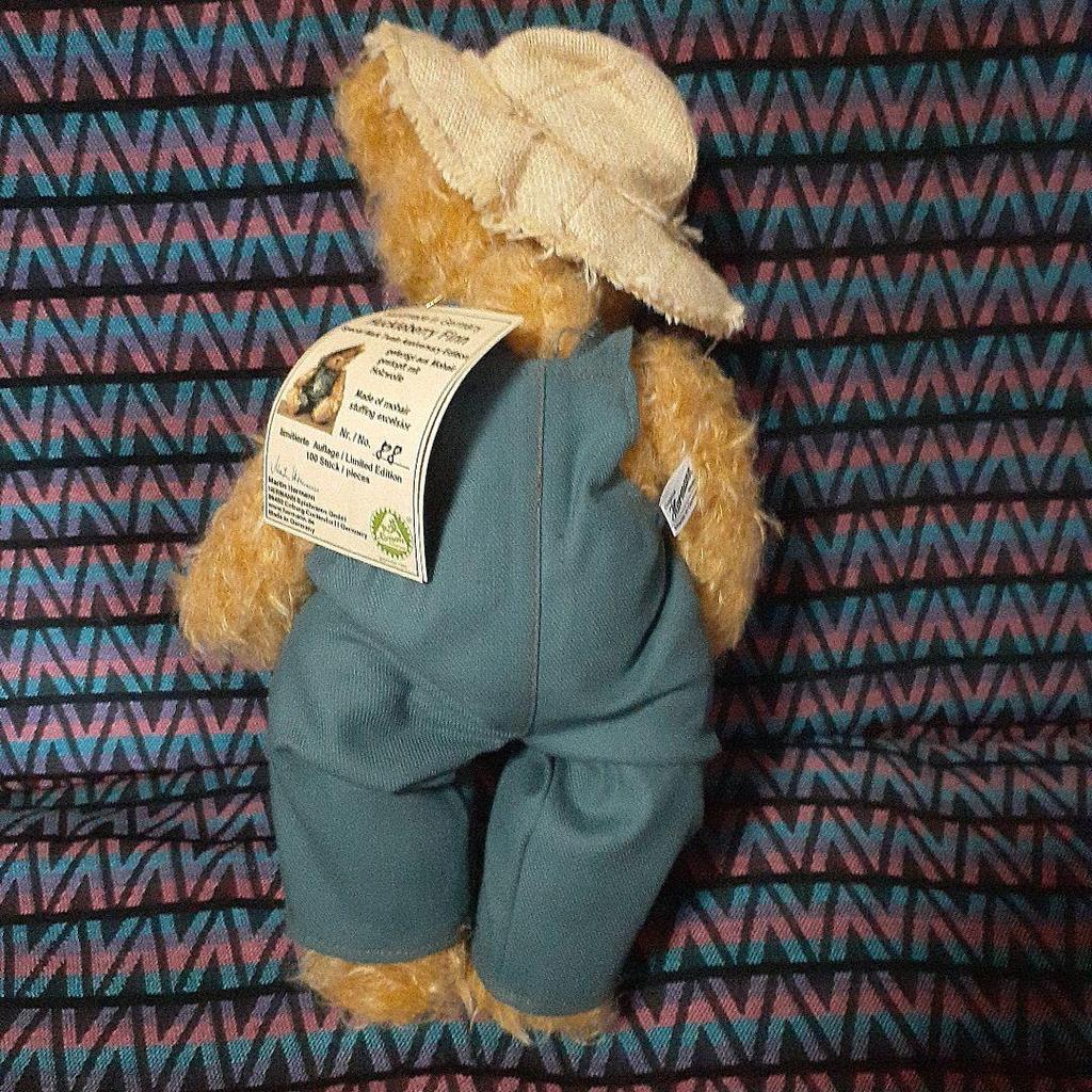 [USED] HARMAN Huckleberry Finn Teddy Bear, Limited Edition of 100