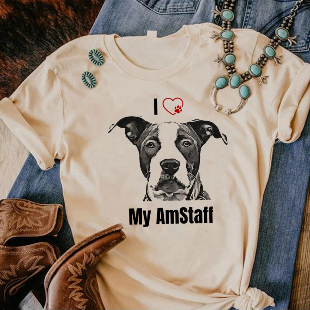 

Amstaff tshirts women funny graphic Y2K tshirt female graphic clothes 4XL