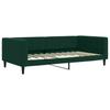 Extendable Daybed with Drawers Dark Green 100x200 Cm Velvet