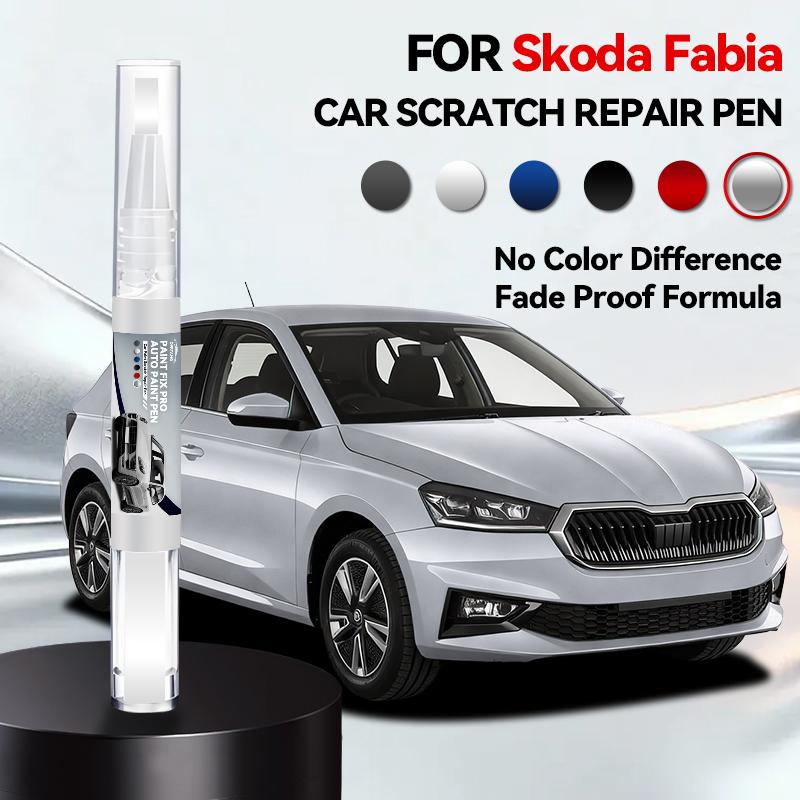 For Skoda Fabia 1999-2025 6Y 5J NJ HB Paint Repair Pen Touch Up Scratch Remover DIY Auto Accessories Black White Silver Blue Red