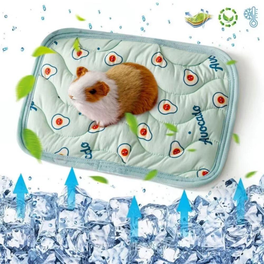 Breathable Hamster Cooling Mat Soft Small Pet Cooling Pad Sleeping Mat Mini Pet Ice Mat Rabbit