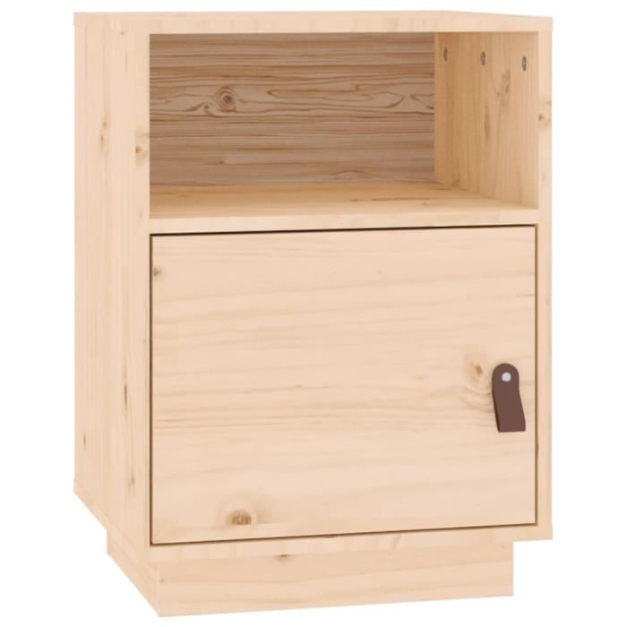VidaXL Bedside Table 40x34x55 Cm Solid Pine Wood 818315
