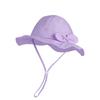 Summer Children's Sun Hat Cute Bow Breathable Six Bucket Hat Baby Girl Big Eaves Sun Hat