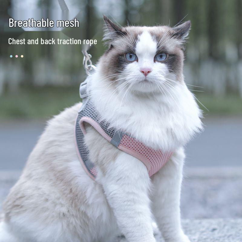 Adjustable Cat Anti-Escape Leash & Harness for Outdoor Walking