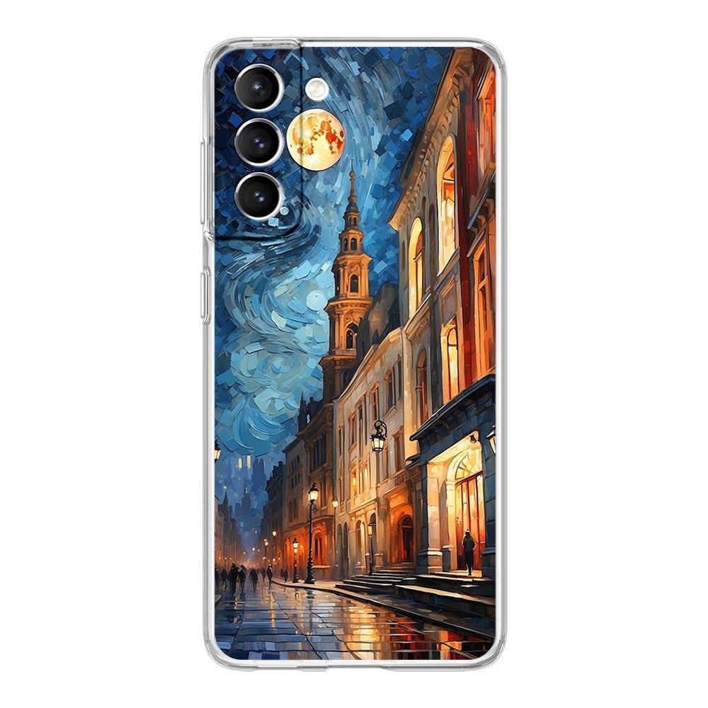 Starry Night Van Gogh Phone Case For Samsung Galaxy S24 S23 S22 S20 Ultra S21 FE 5G S10 S9 Plus S10E S8 Silicone Clear Cover