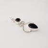 Black Onyx Gemstone 925 Sterling Silver Handcrafted Pendant 1.5" Gift For Wife PP-13-13